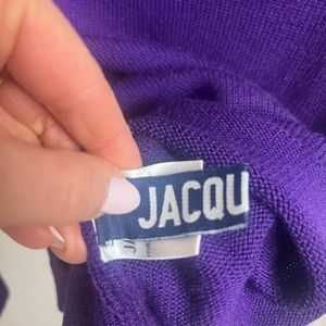 Jacquemus crewneck purple pullover sweater. EUC
